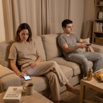 Casal conversando sobre emagrecimento e as mudanças na vida a dois